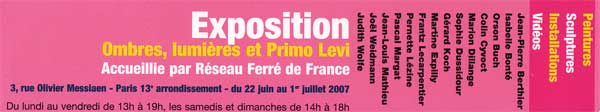 carton expo Primo Levi