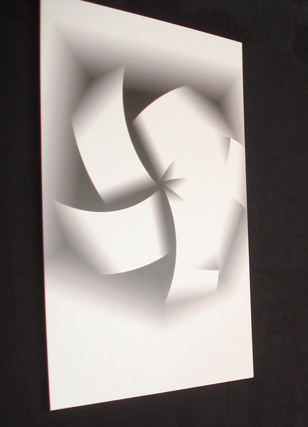 Limelines2 - image de synthèse sur aluminium